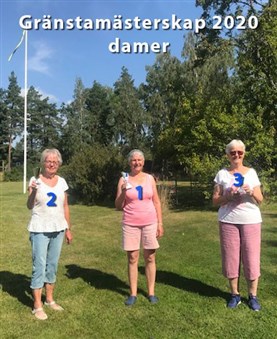 • 1:a Dragica Fredriksson • 2:a Karin Öman • 3:a Kaisa Hansson