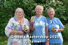Damer: • 1:a Karin Öman • 2:a Maivor Persson • 3:a Birgitte Persson