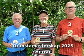 Herrar: • 1:a Torbjörn Persson • 2:a Alf Långström • 3:a Jonas Eklund